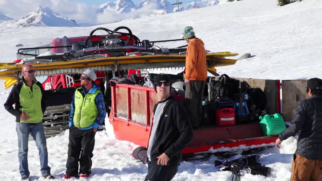 Making of Shooting Ski freestyle sunset