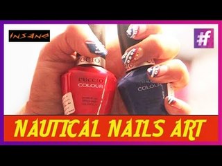 Nautical Nails Art | Nail Art Tutorial