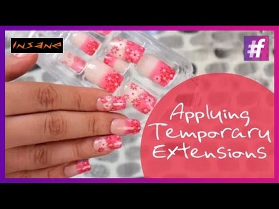 Application of Temporary Extensions on Nails | How To Use Fake Nails