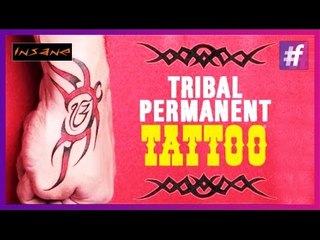 Free Hand Tribal Design On The Hand | Permanent Tattoo