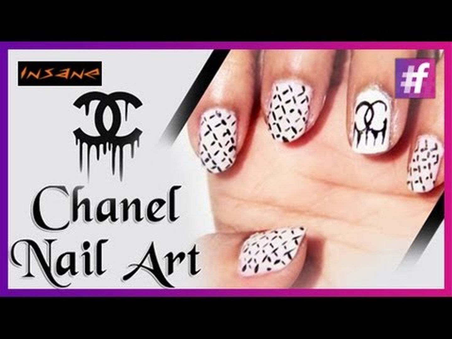 COCO Chanel Nail art design  Chanel nail art, Chanel nails, Pretty nail  art designs