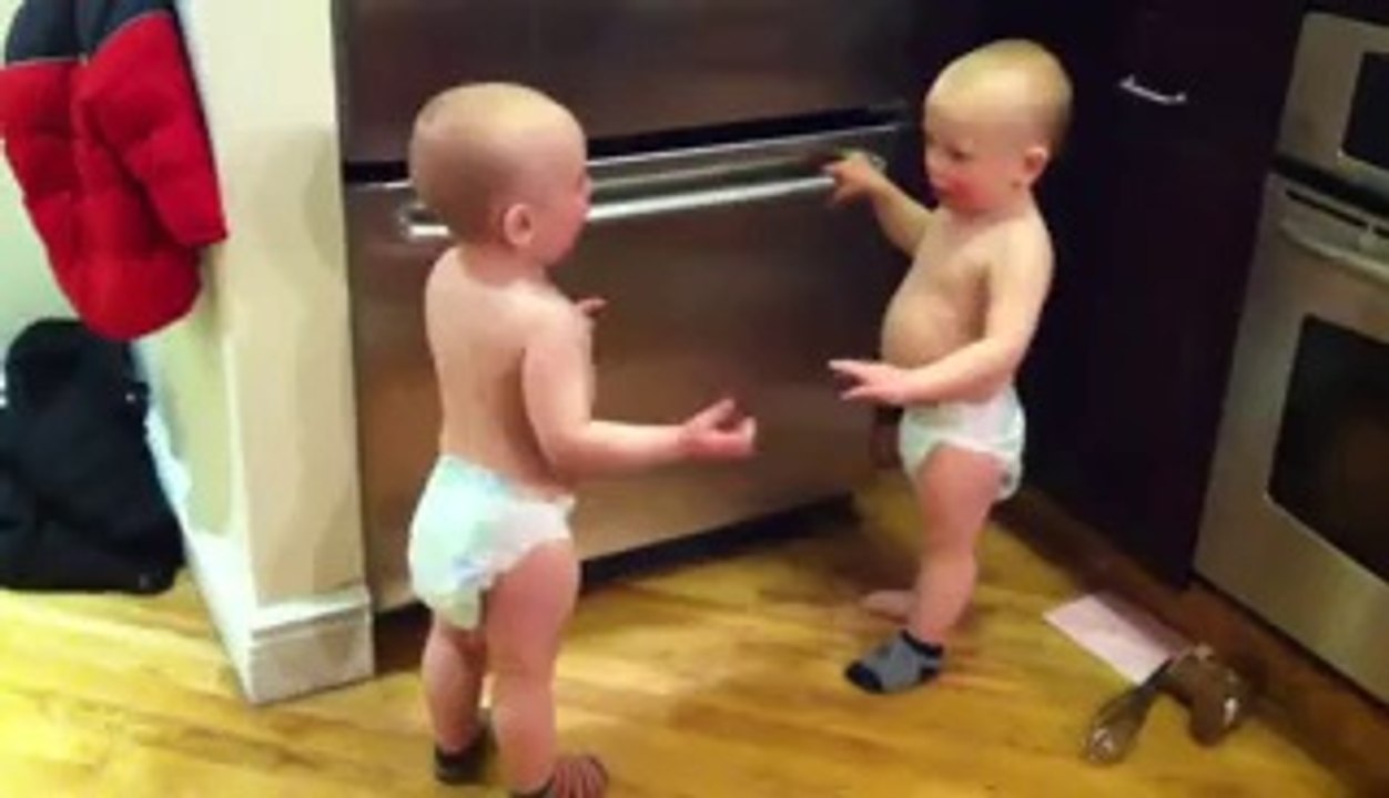 Twin Baby Boys Have A Conversation - Funny Videos at Fully -)(- Silly - Video Dailymotion