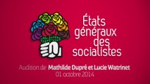 Etats généraux : Auditions de Mathilde Dupré et Lucie Watrinet