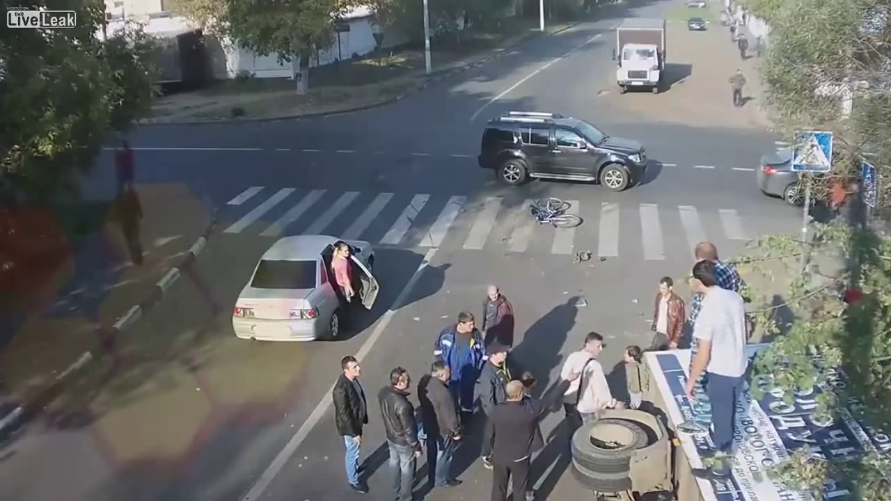 Le cycliste le plus chanceux du monde