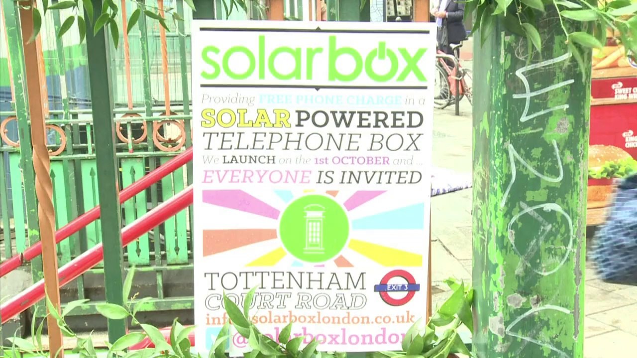 Londons Telefonhäuschen werden grün