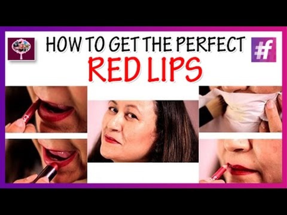 How To Get The Perfect Red Lips | Applying Lipstick | Makeup Tutorial