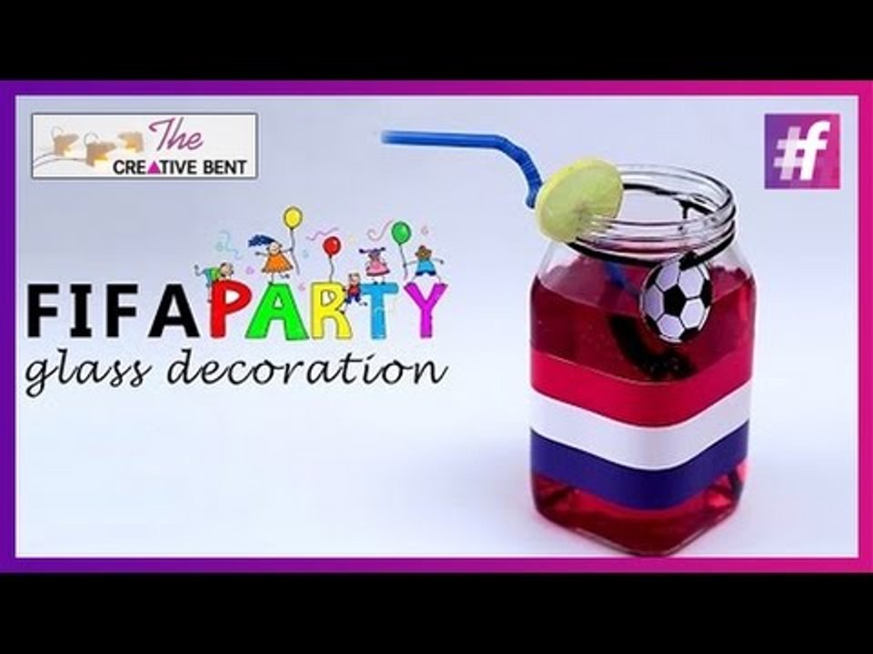 FIFA Finale Special Party Glass Decorations | Easy DIY