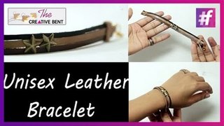 DIY Tutorial | How to make Unisex Leather Bracelet