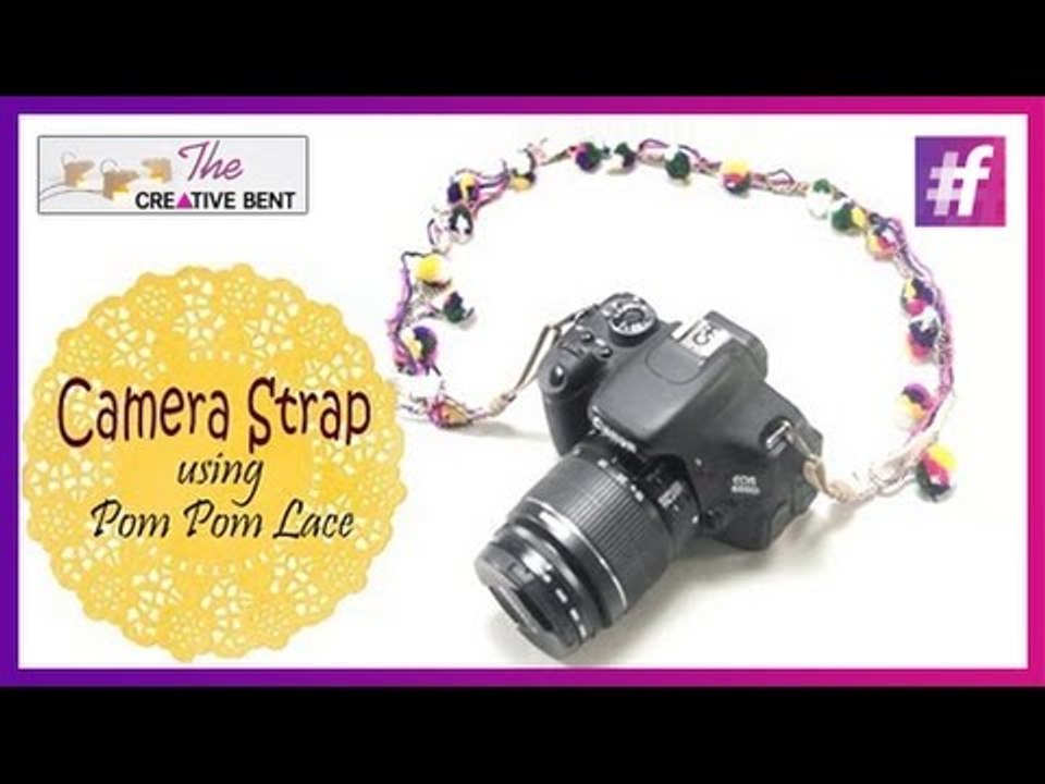Easy DIY | Camera Strap with Pom Pom Lace