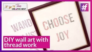 DIY: Wall Art with Thread Work