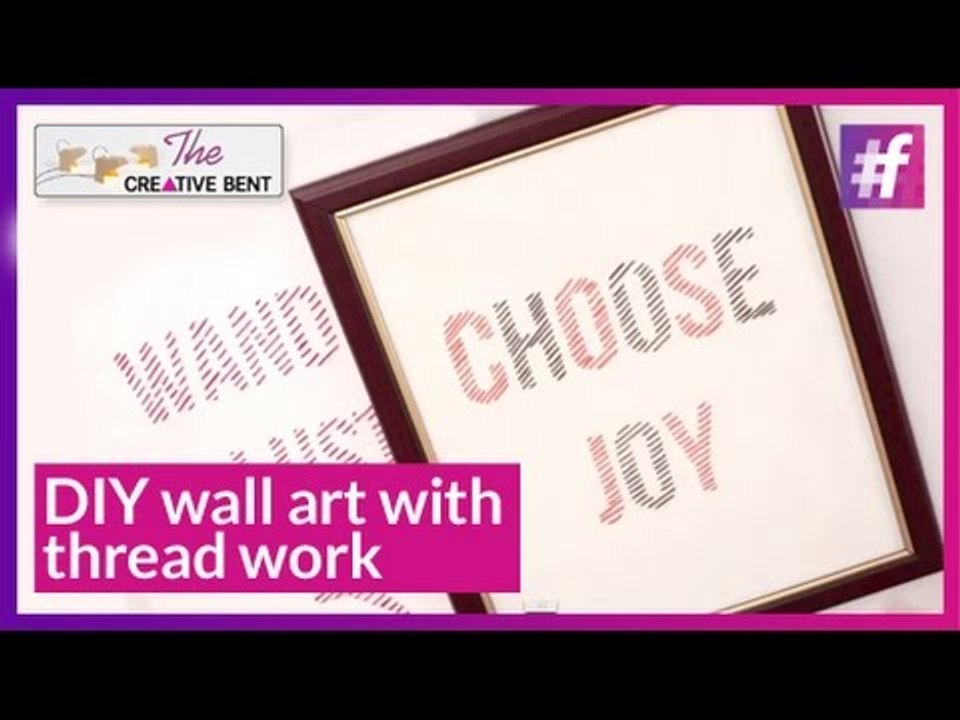 DIY: Wall Art with Thread Work