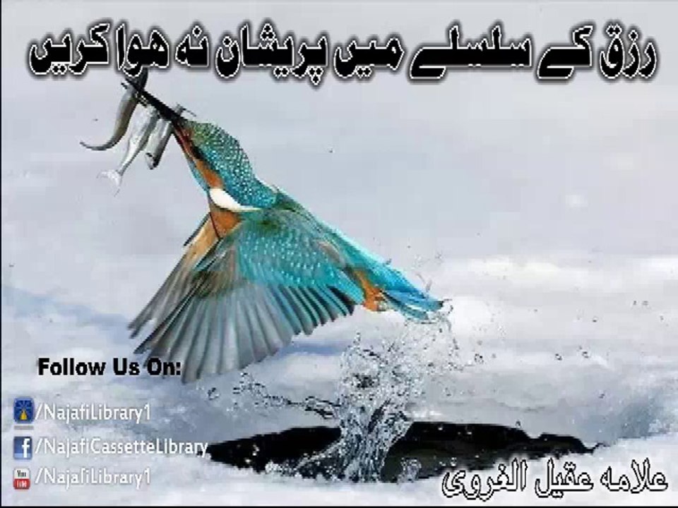 Rizq K Silsilay Mein Pareshan Na Hoa Karain | Allama Aqeel Ul Gharvi