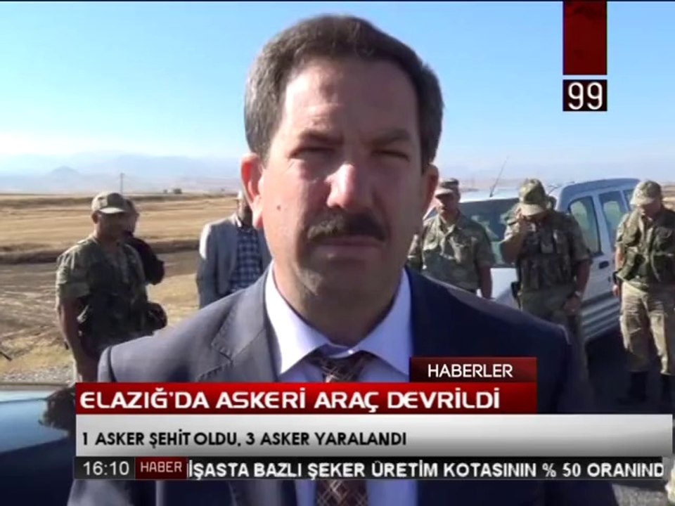 ASKERÎ ARAÇ DEVRİLDİ