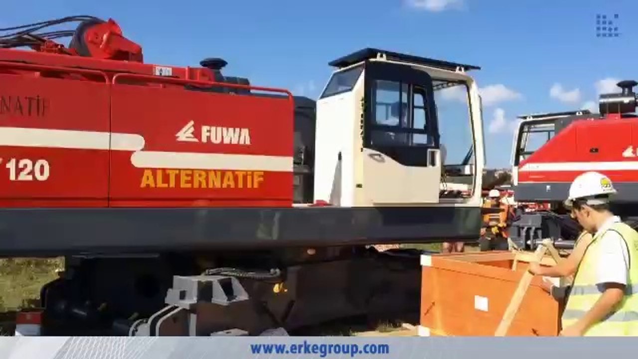 ERKE Dış Ticaret ltd, FUWA QUY 120 - Crawler Crane Start Up 1 - Alternatif Zemin - www.erkegroup.com