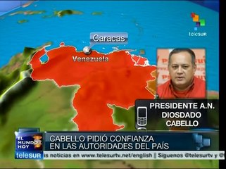 La justicia venezolana esclarecerá asesinato de Serra, afirma Cabello