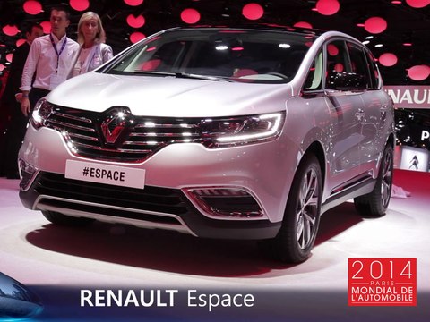 Le Renault Espace en direct du Mondial Auto 2014