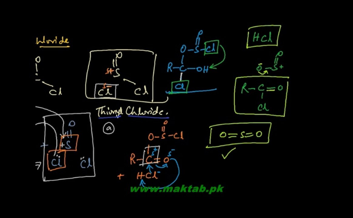 FSc Chemistry Book2, CH 13, LEC 8: Reaction with Thionyl Chloride - Reactions Involving Hydroxyl Group(Part 1)