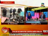Tráiler atropella a una vendedora ambulante en El Agustino