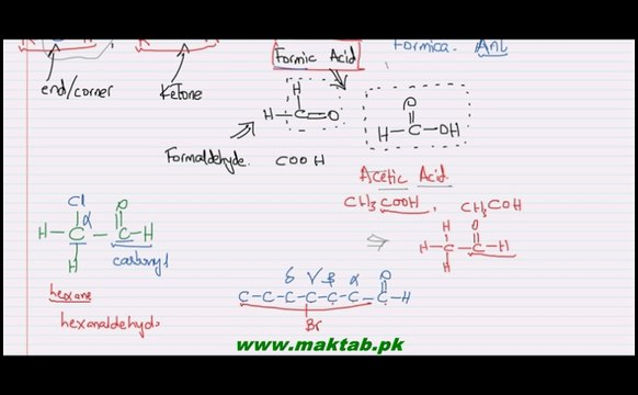 FSc Chemistry Book2, CH 12, LEC 2: Nomenclature of Aldehydes and Ketones