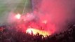 Galatasaray Fans Throw Flares Onto Emirates Pitch