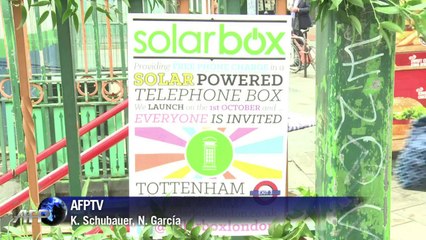 Una cabina "verde" para recargar el celular