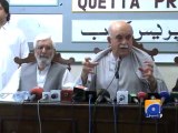 Mahmood Khan Achakzai press conference-Geo Reports-02 Oct 2014
