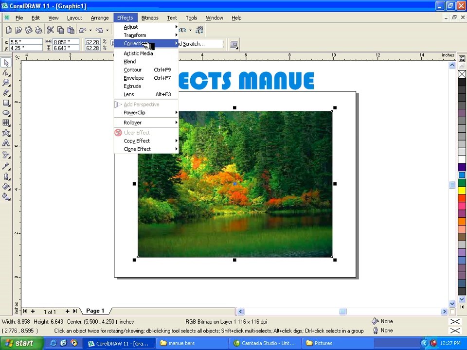 Corel Draw Tutorial: Use of Adjust To Power Clip