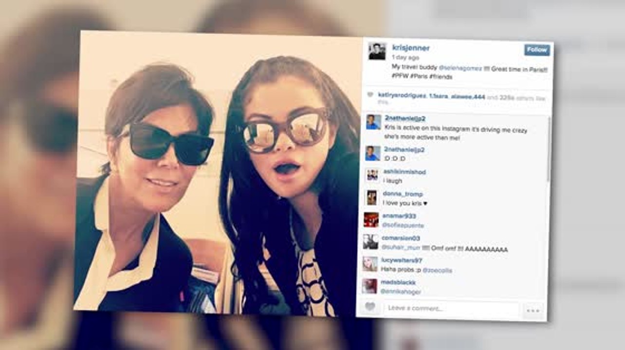 Selena Gomez und Kris Jenner wurden zu "Reise-Kumpels"