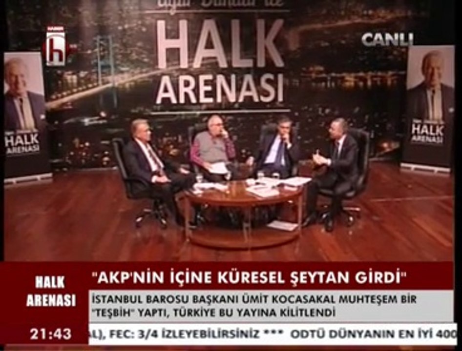 Uğur Dündar ile Halk Arenası konuklar Ümit KOCASAKAL Prof Dr Hayrettin Ökçesiz ve          İst Mv Ali Özgündüz 1 2 Ekim 2014