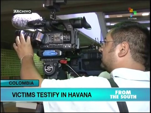 Third Group of Colombian war victims testify in Havana peace talks