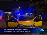 Falleció taxista víctima de balacera en noroeste de Guayaquil