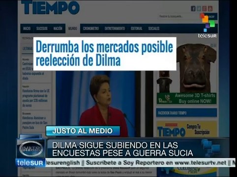 Brasil: sufre Dilma Rousseff campaña de desprestigio en grandes medios