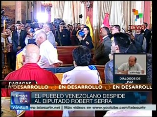 Gob. venezolano: Robert Serra permanece en el corazón del pueblo