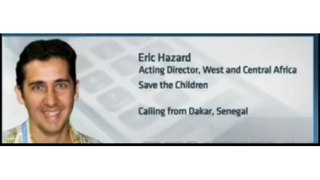 Eric Hazard du bureau de Save the Children en Afrique de l’Ouest