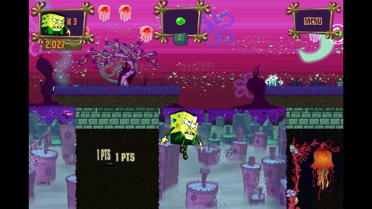 SpongeBob SquarePants Halloween Horror FrankenBob's Quest Part 1 Let's Play / PlayThrough / WalkThrough Part