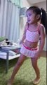 Cute little girl dance to suite precure