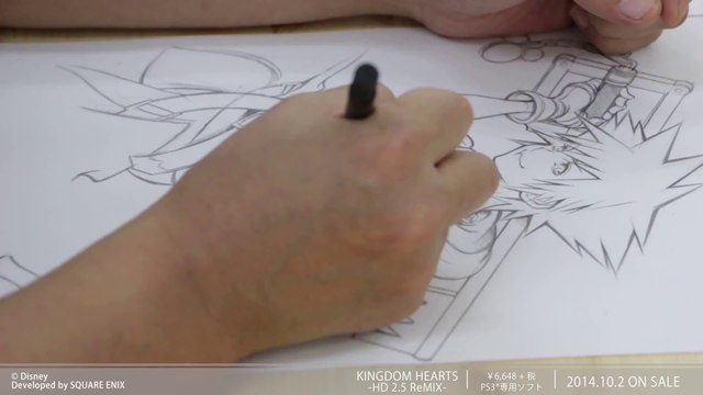 Kingdom Hearts HD 2.5 ReMIX - Tetsuya Nomura dessine Sora