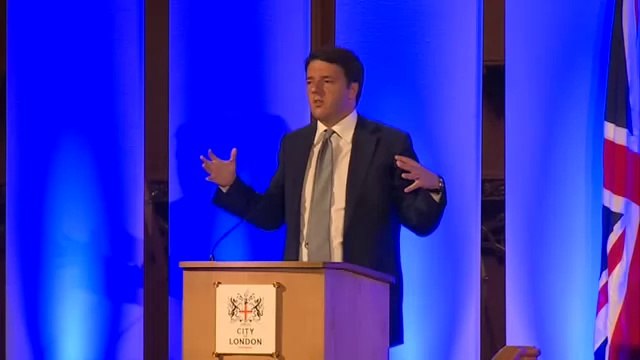 Londra - Intervento del Presidente Renzi (02.10.14)