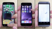 iPhone 6 vs Galaxy S5 vs HTC One (M8) - test comparatif de vitesse!