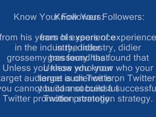 Tips for twitter promotion by didier grossemy