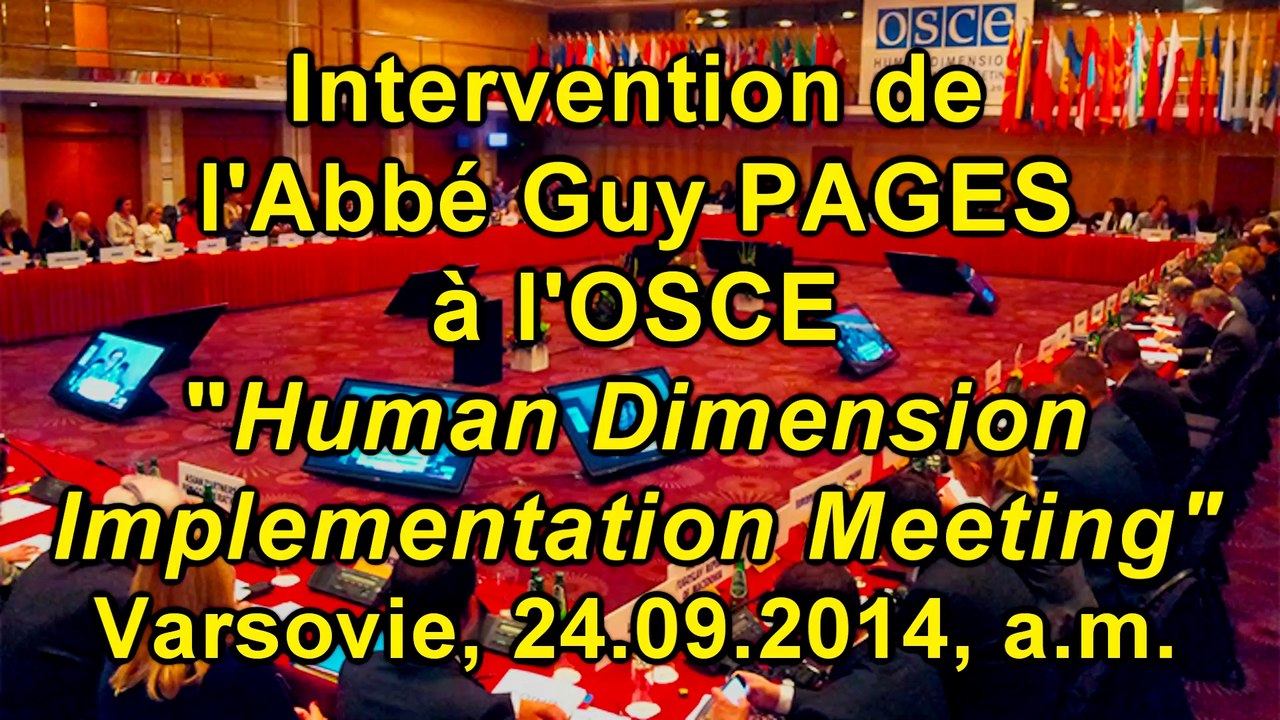 Liberté d'expression et islamophobie à l'OSCE 2014