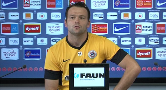 Geoffrey Jourdren avant OGCN vs MHSC (9ème journée L1)