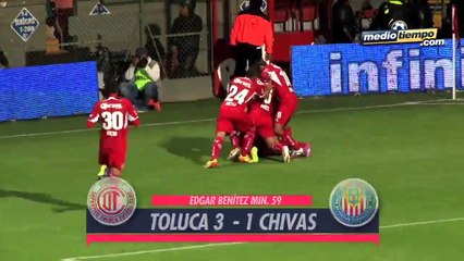 Los goles del: Toluca vs Chivas (3 - 1)