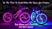 Coolest Thing Ever Crazy Glowing Bikes! Glow Candy! Bicycle LED Lights
