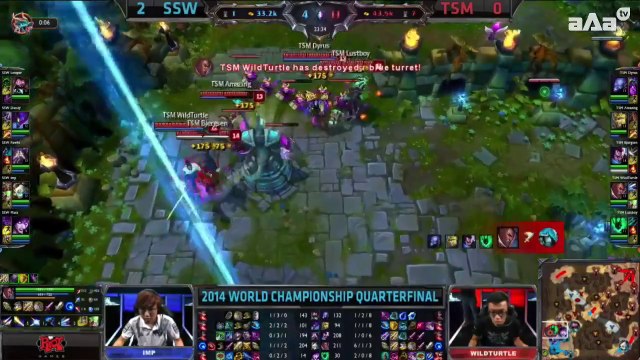 S4WC 1/4 - TSM vs Samsung White - Game 3 - League of Legends