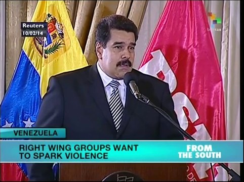 Right wing groups in Venezuela inciting violence