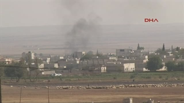 Suruç- Kobani'de Çatışmalar Sürüyor, Yoğun Dumanlar Yükseliyor-12
