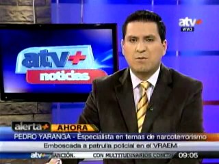 Emboscada narcoterrorista a patrulla policial en el Vraem