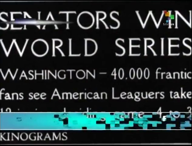 Rare Footage of 1924 World Series baseball discovered