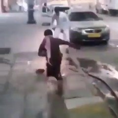 watch the action and reaction of cat.